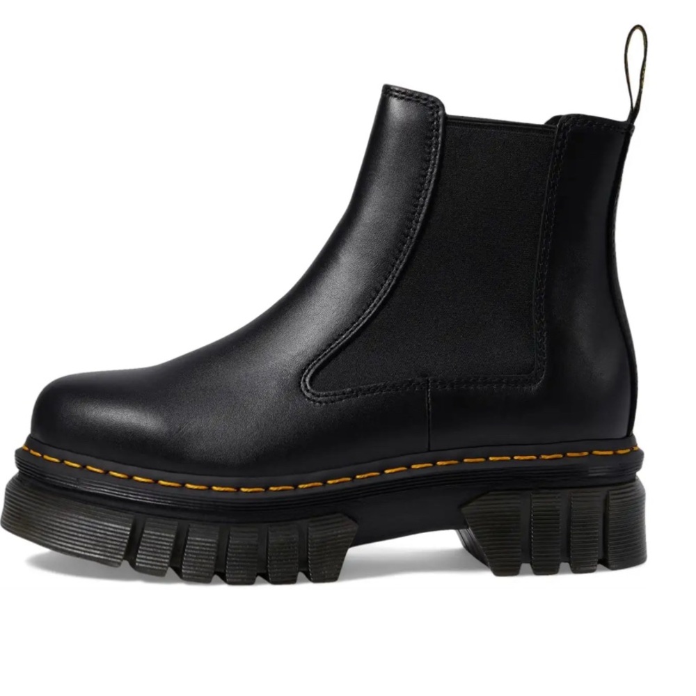 NWT Dr. Martens Audrick Chelsea Black Leather Boots Sz 8 - Picture 10 of 11